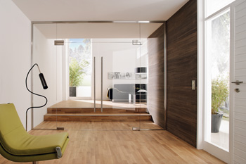 Ganzglasanlagen, Glastrennwände Glasbeschlagset Dorma Universal und Arcos für Glasstärke 10mm und 12mm