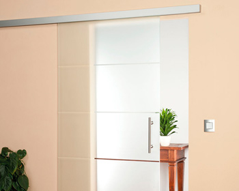 Glasschiebetürsystem Loft LSD 8 Variant - geschlossenes schlankes Glasschiebetürsystem Alu EV1 von Piktura, auch mit Softclose erhältlich