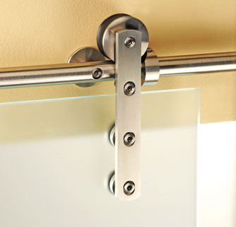 Glasschiebet�r Polo Detail