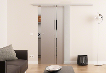 Glasschiebetür-Komplettset mit Dorma Agile 50 - Aktionspreis kpl. mit Glastür