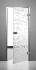 Glastür Sensita Wave 1 Ganzglastür