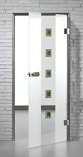 Ganzglast�r MAME Vista 5 mit F�llung Glas gr�n