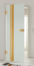 Glastüren Metallon Aurum Shine white Mame Dorma