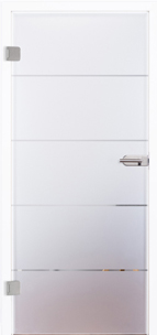 Glastür 9256-10 Slim Siebdruck