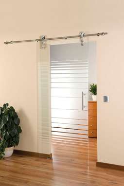 Glasschiebetürsystem Loft LSD 3 mit Glastür Lamelle 4006