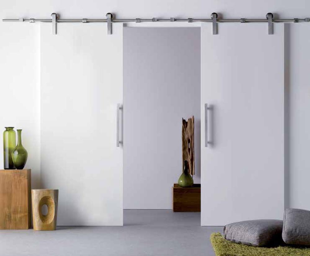 Schiebetüren-System Puristo aus Glas ideal für schlichtes Design.