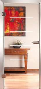 Glastür Loft 3223 Linea Sandstrahlung