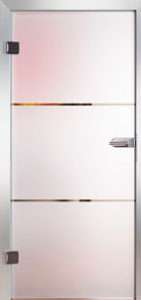 Glastür Loft 3257 Unit III Sandstrahlung